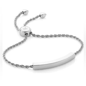Monica Vinader Sterling Silver Linear Friendship Chain Bracelet